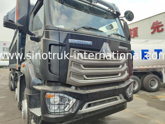 HOWO NX 380HP RHD Black Tipper Dump Truck Com Flap de Tarpaulin