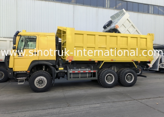 Sinotruk Howo Tipper Dump Truck 6 × 4 Lhd 10 rodas 20CBM Cargo Box Pneus de mineração