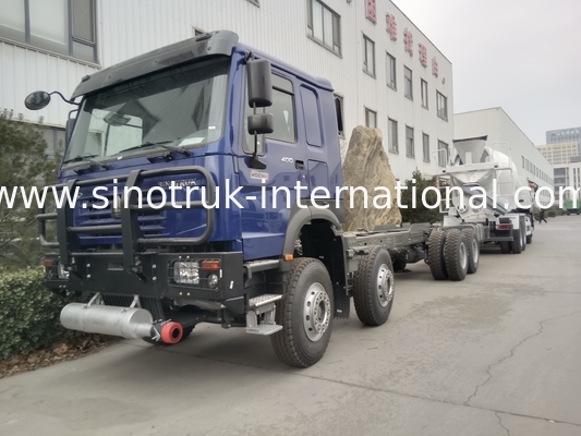SINOTRUK HOWO Caminhão-tanque de petróleo Chassis 400HP 8X4 LHD 50 toneladas 40CBM