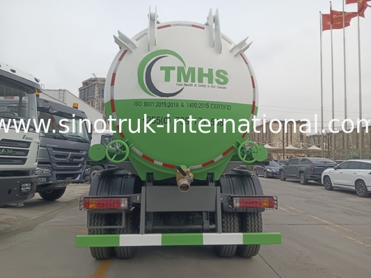 Bomba de vácuo Caminhão de sucção de esgoto Caminhão de limpeza de tanque séptico 20CBM LHD 380HP