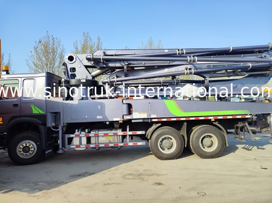 High Rise Mastery HOWO 380HP Smart Pump Trucks 52m Boom 6x4 Tração para verticais incomparáveis