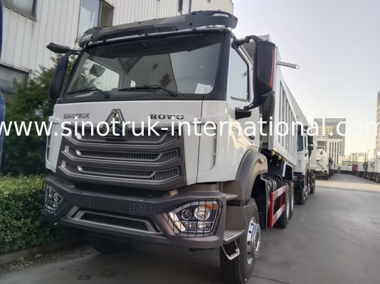 2 Passageiros Sinotruk Hohan Tipper Dump Truck Weichai Motor 6 × 4 LHD 380HP Com transmissão manual