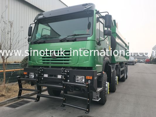 SINOTRUK HOWO 400HP 8X4 Caminhão Basculante Basculante Construção Antiga Face Frontal Cabine Ghost Face Para-choque Militar Contêiner Tipo U