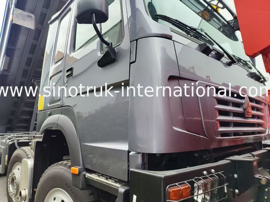 400HP HOWO 8*4 Dump Truck (Black): Featuring U-Shaped Hopper & Ghost-Face Cab