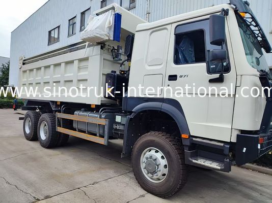 371HP White HOWO 6*6 All-Wheel Drive Dump Truck with Ghost-Face Cab