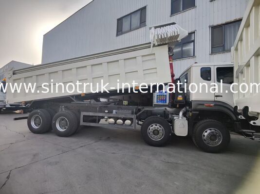 Sinotruk NX Tipper Dump Truck com motor de 371 HP, capacidade de 50-60T e 8×4 Drive para transporte pesado