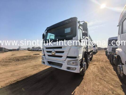 Caminhão de descarga de 375 cavalos de potência com capacidade de carga de 40-50 toneladas e comprimento de caixa de carga de 7300 mm