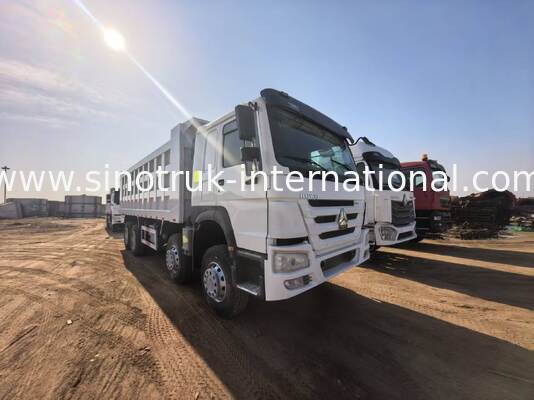 Caminhão de descarga de 375 cavalos de potência com capacidade de carga de 40-50 toneladas e comprimento de caixa de carga de 7300 mm