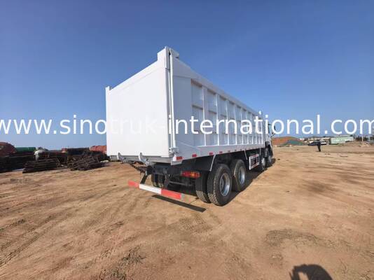 Caminhão de descarga de cargas pesadas com capacidade de carga de 40-50 toneladas, motor diesel de 375 cavalos e comprimento de caixa de carga de 7300 mm