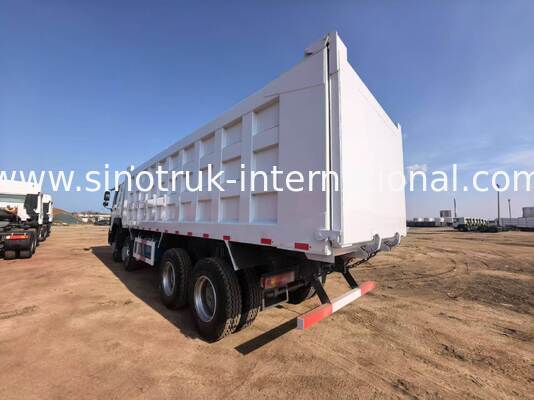 Caminhão de descarga de cargas pesadas com capacidade de carga de 40-50 toneladas, motor diesel de 375 cavalos e comprimento de caixa de carga de 7300 mm