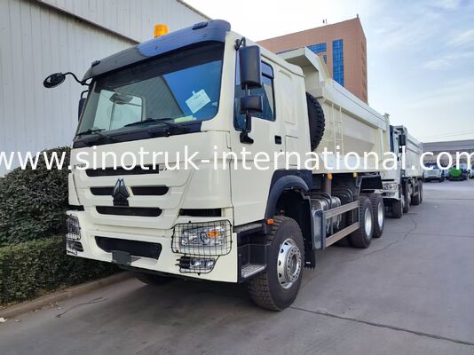 Durabilidade HOWO 6×4 371HP 20CBM caminhão de lixo branco com corpo de aço de alta resistência para trabalho pesado