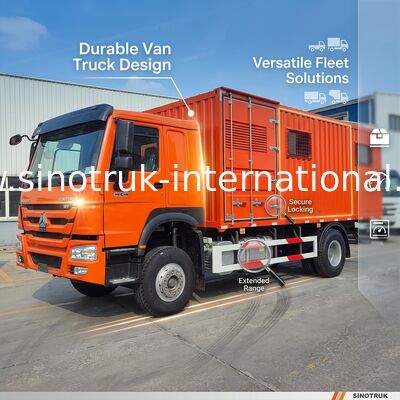 Potência versátil: Descubra a durabilidade superior e o design econômico do HOWO 4x2 Van Truck