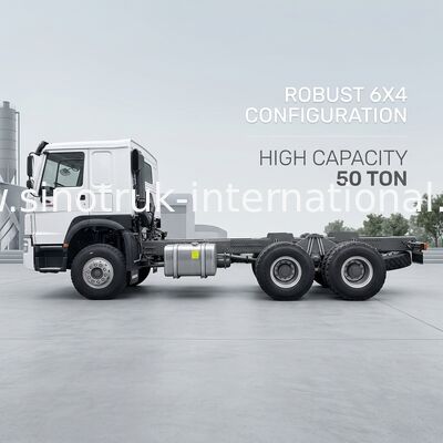 SINOTRUK HOWO Dropside Cargo Veículos comerciais Caminhões Chassis LHD 6X4 400HP