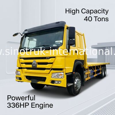 Caminhão da carga da cama lisa de ZZ1257N4641W 336HP SINOTRUK