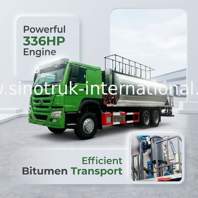 Tipo da condução à direita do caminhão 6X4 do betume de HOWO 7