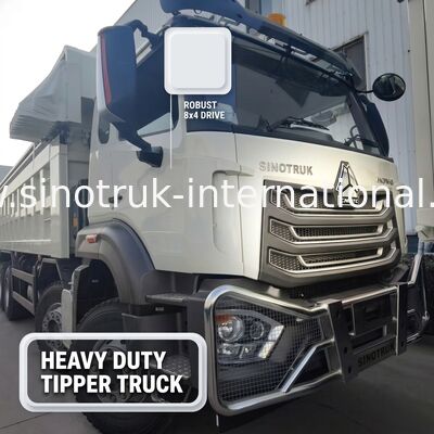 Sinotruk NX Tipper Dump Truck com motor de 371 HP, capacidade de 50-60T e 8×4 Drive para transporte pesado