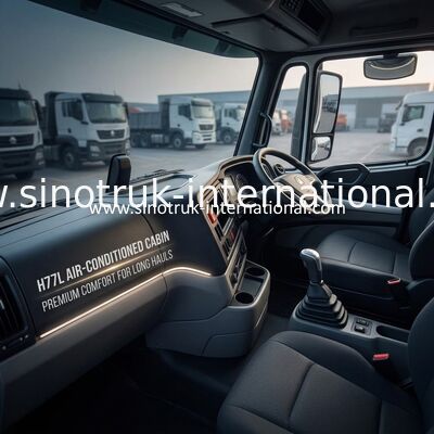 Caminhão Trator ZZ427V344JB1R com Motor de 371HP, Tração 6x4 e Cabine H77L com Ar Condicionado para Transporte Pesado