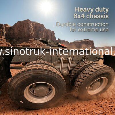 SINOTRUK 430 cavalo 6 × 4 tractor com um pára-choque militar