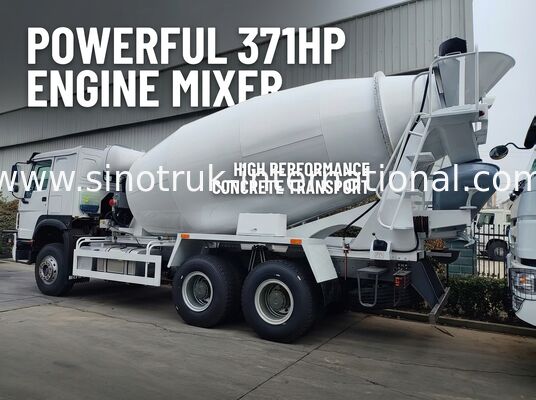 Caminhão Misturador de Concreto 6x4 371HP 12CBM com Alta Eficiência e Potência Forte para Construção Pesada