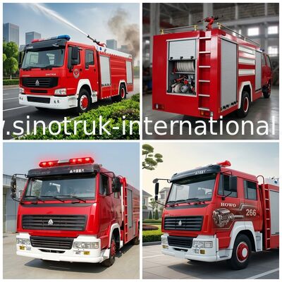Caminhão SINOTRUK HOWO 8-12CBM 266HP da luta contra o incêndio para o controle de fogo ou polvilhar