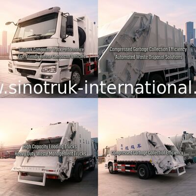 SINOTRUK comprimiu caminhões da coleção de recusa 15-16 CBM 290HP ZZ1167M4611