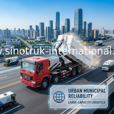 Caminhão removível do triturador do transporte de SINOTRUK HOWO 20-25 CBM