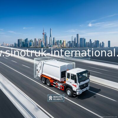 Caminhão removível SINOTRUK 25CBM 6X4 LHD da recolha de lixo do transporte
