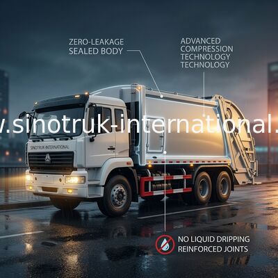 Príncipe dourado removível 20-25CBM 6X4 do caminhão SINOTRUK da recolha de lixo do transporte