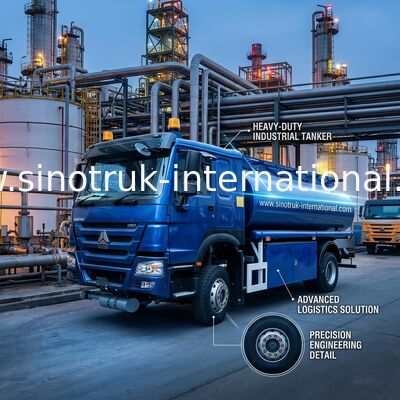 Caminhão-tanque de óleo de 300 cv com capacidade de 10CBM e chassi SINOTRUK para transporte eficiente de petróleo