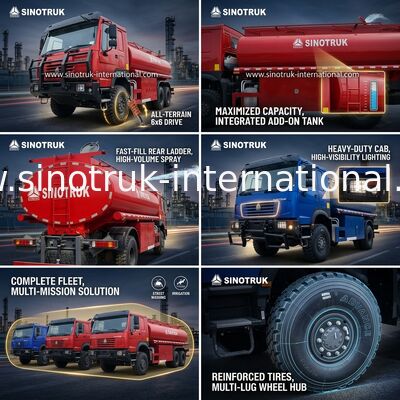 Caminhão tanque de óleo SINOTRUK HOWO 290 HP com capacidade de 10 CBM e chassi resistente