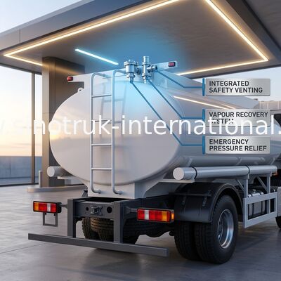 HOWO 25CBM 6*4 Caminhão de tanque de óleo 380HP Potência de cavalos forte Branco
