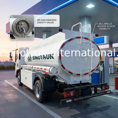 SINOTRUK HOWO 4X2 Camião de transporte de tanques de petróleo SINOTRUK HOWO 5-6CBM