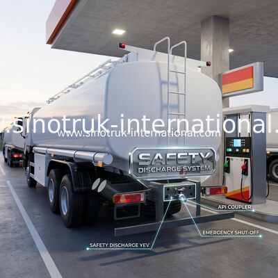 Compartimentos múltiplos do × 4 do caminhão de tanque 10Wheels do óleo de Sinotruk Howo 25CBM 400Hp 6
