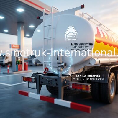 20CBM Sinotruk Howo Semi caminhão tanque de combustível 6x4 Lhd Euro2 371hp