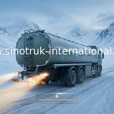 Caminhão de petroleiro estável SINOTRUK do combustível HOWO 30 - 40 toneladas para o transporte 8X4 RHD do óleo