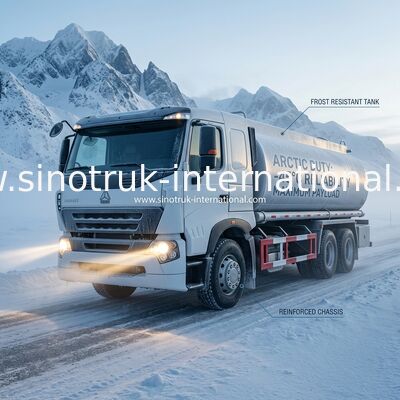 Veículo resistente ZZ1257M4347N1 do reabastecimento do computador do caminhão de entrega do fuel-óleo