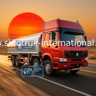 Caminhão de tanque 30CBM do óleo de SINOTRUK HOWO para o transporte 8X4 RHD Euro2 336HP do óleo