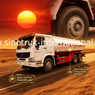 Caminhão de tanque do fuel-óleo 20 toneladas, caminhões de combustível móveis de 6X4 LHD Euro2 290HP