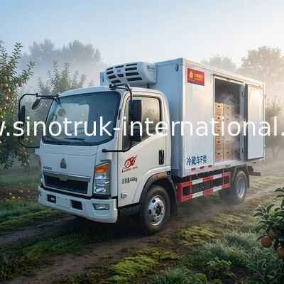 Euro 2 caminhão refrigerado 5 toneladas para os alimentos congelados que transportam o grau de XL-300 -18