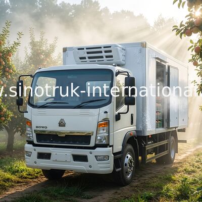 Caminhão geladeira freezer baixo ruído 4x2 Sinotruk Howo 140hp Rhd