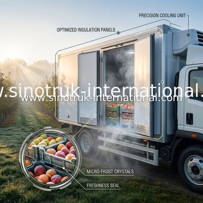 SINOTRUK isolou os painéis refrigerados -18℃ do CKD do caminhão para o caminhão do refrigerador