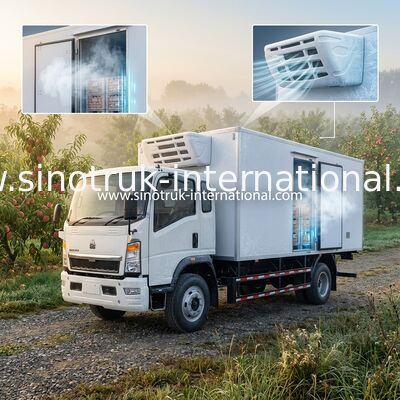 10 vegetais/frutos levando de Ton Refrigerated Truck 140HP RHD