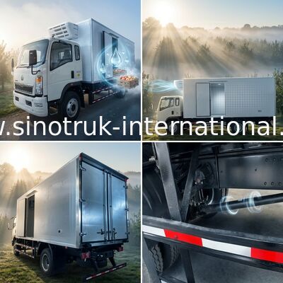 Consumo de baixa energia 4x2 10 Ton Refrigerated Truck 160HP RHD