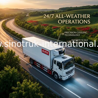 O profissional de SINOTRUK HOHAN refrigerou as toneladas 20 do caminhão 16 - o Euro 25CBM 2 266HP 4X2