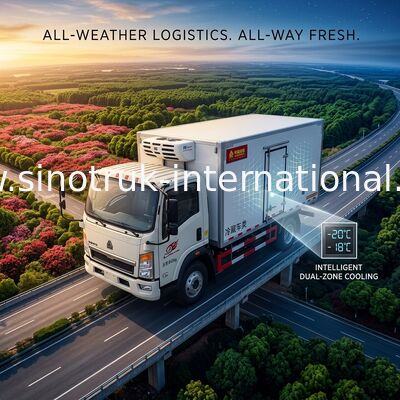 Os vegetais/frutos refrigeraram o branco do caminhão de entrega 8 toneladas com o motor de 140 HP