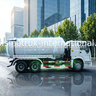 Caminhão resistente 6X4 Euro2 290HP da água de esgoto do vácuo da grande capacidade, ISO