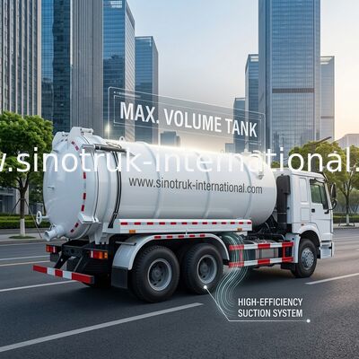 caminhão de petroleiro do vácuo de 6X4 Euro2 290HPRoad/caminhão do petroleiro bomba de água de esgoto/de petroleiro sucção da água de esgoto