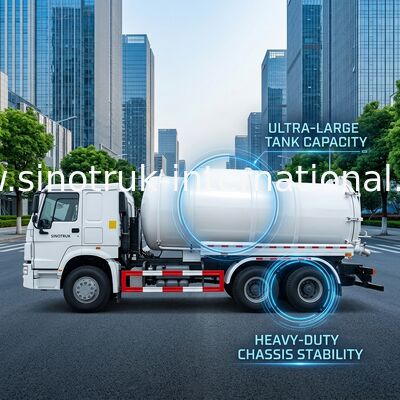 Caminhão 16CBM LHD 6X4 Euro2 290HP da sucção da água de esgoto do equipamento da limpeza do esgoto,
