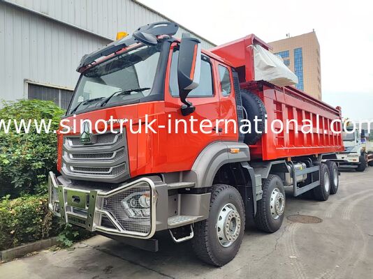 Super Rolamento HOWO 8×4 Red Tipper. 371HP Potência, 27CBM Grande Capacidade, 80 ¢ 100T de transporte pesado