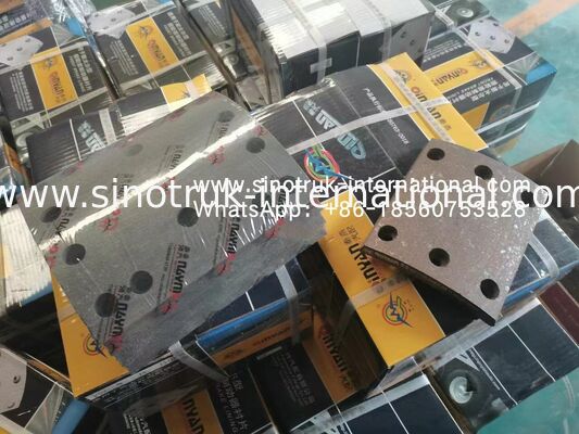 SINOTRUK HOWO Peças para caminhão e reboque de revestimento de travões pretos WG9231342069